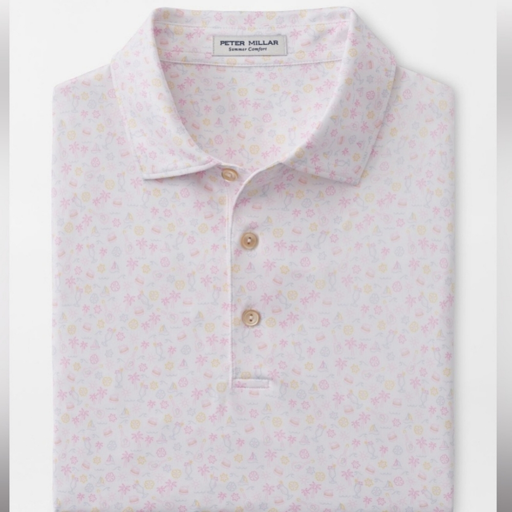 Peter Millar Crown Sport Utopia Burger Performance Polo